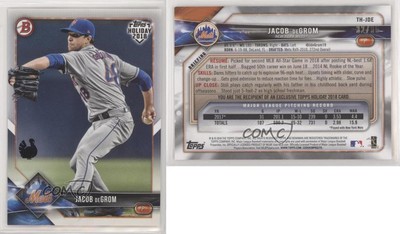 2018 Topps Holiday Bowman Turkey /35 Jacob deGrom #TH-JDE