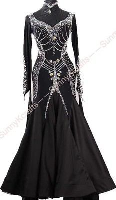 SunnyK Waltz Tango st Dance Dress  Salsa Costume Stardard Ballroom Competition