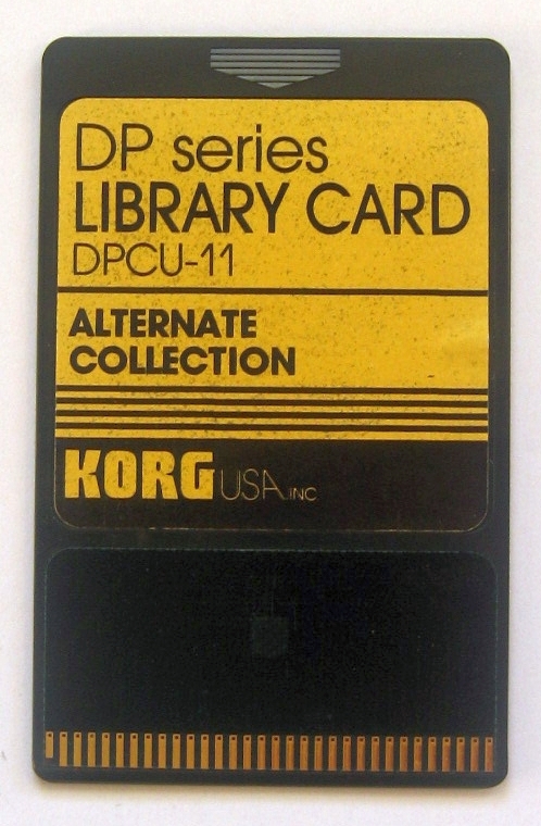 Korg DPCU-11 Alternate Collection ROM Card for DP2000 and DP3000 Digital Pianos