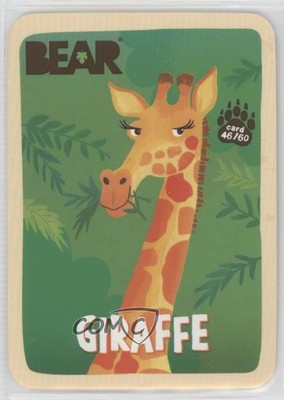 2023 Bear Snacks Fruit Rolls Amazing Animal Cards Food Issue Giraffe #46 0kr