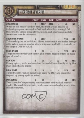 2006-Current Warmachine/Hordes Hierarch Severius (Feat: Fire of Communion) gl9