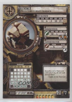 2006-Current Warmachine/Hordes Reckoner gl9