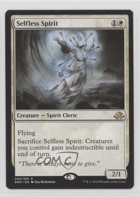 2016 Magic: The Gathering - Eldritch Moon Selfless Spirit #040 18n6