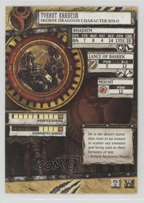 2006-Current Warmachine/Hordes Tyrant Rhadeim gl9