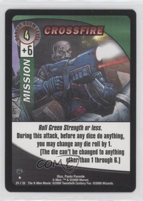 2000 The X-Men Movie Trading Card Game 1st Edition Crossfire #24 0i1i