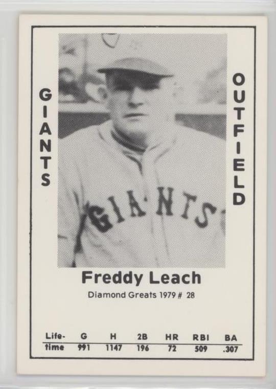 1979 TCMA Diamond Greats - Freddy Leach #28 for sale online | eBay