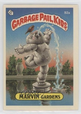 1986 Topps Garbage Pail Kids Series 3 Marvin Gardens (No Copyright on Front) 0s2