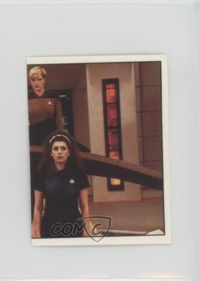 1987 Panini Star Trek The Next Generation Stickers Troi and Yar (right-half) 1g9