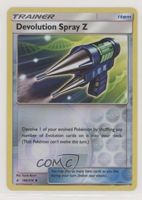 2019 Pokémon Sun & Moon - Unbroken Bonds Reverse Foil Devolution Spray Z g6p