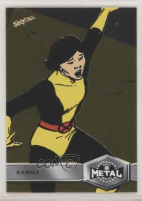 2020 Upper Deck Marvel X-Men Metal Universe High Series Gold Karma #139 5x5
