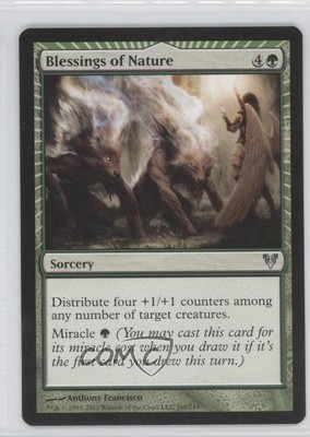 2012 Magic: The Gathering - Avacyn Restored Blessings of Nature #168 0a1