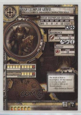 2006-Current Warmachine/Hordes High Exemplar Gravus #HEGR gl9