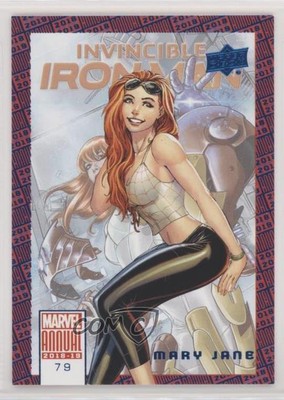 2018-19 Upper Deck Marvel Annual Blue Mary Jane Parker Mary Jane #79 b7b