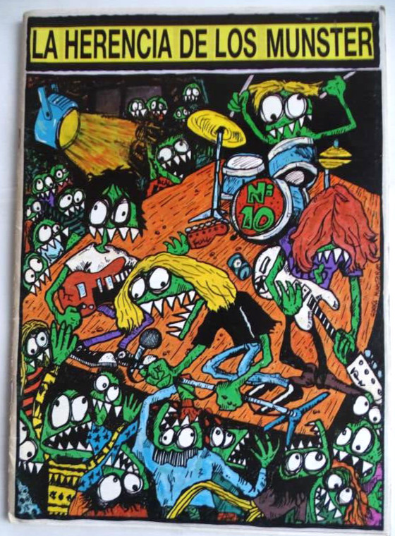 Fanzine Esp-Herencia De Los Munster No 10 (1990) Dogs, Infiledls,Hellcats-Garage