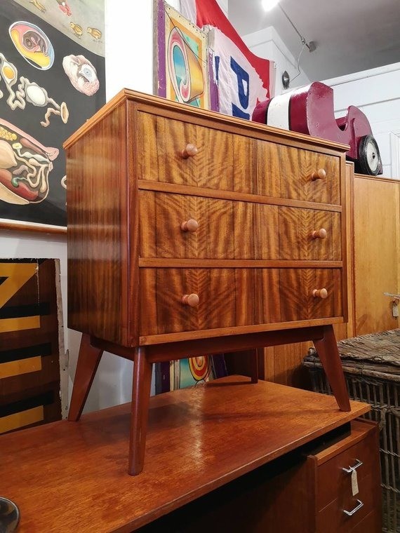 1950s Morris Of Glasgow For Heals Cumbrae Chest Of Drawers In