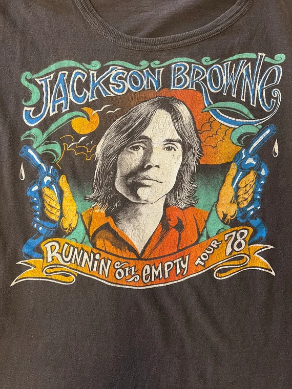 Vintage Jackson Browne Runnin On Empty Tour '78 T-shirt