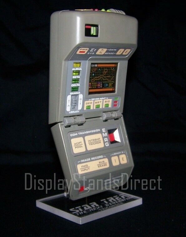 acrylic display stand for Playmates Star Trek Next Generation Tricorder 