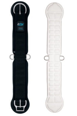 Weaver Leather Improved Smart Cinch AirFlex Black Girth - Straight- All Sizes