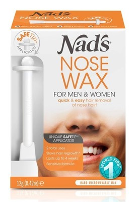 Nads Hair Removal Nose Wax Kit for Men & Women, Nose Waxing Kit, Nose Hair Remov
