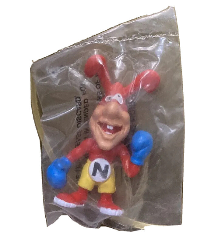 1987 Dominoes Avoid the NOID Figures Cartoon Pizza Vintage