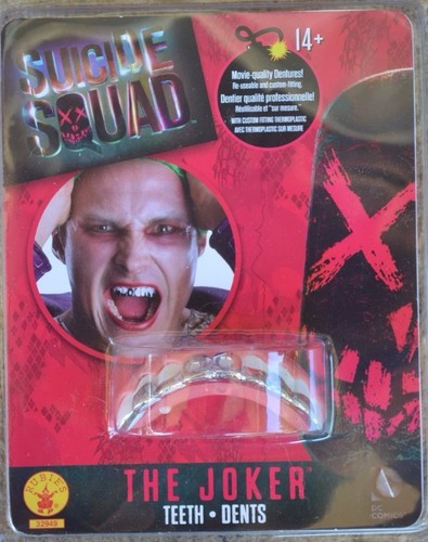 Joker Teeth Suicide Squad Movie DC Comics Licensed Costume Accessory