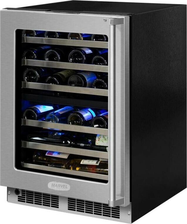 Marvel Professional Series Mp24wdg5ls 24" Dual Zone Wine Refrigerator, Stainless