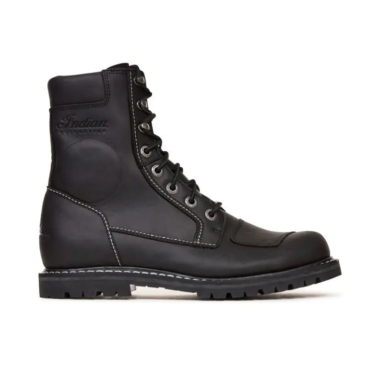Pre-owned Indian Motorcycle Women's Lace Up Boot Black 2861704