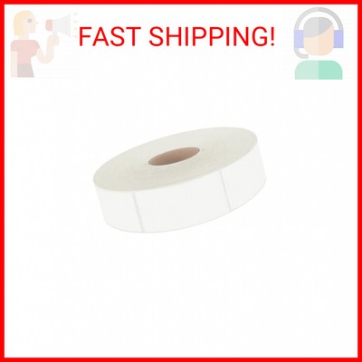 600 PCS White Rectangular Stickers, Blank Write On Labels Self-Adhesive Stickers