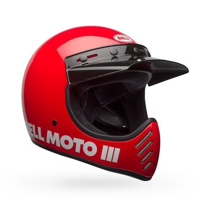 Bell Powersports 7152125 Moto 3 Classic Helmet XL Red