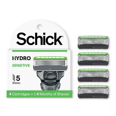 SCHICK Hydro Skin Comfort Sensitive Aloe & Vitamin B5 Refill Razor 4 Cartridges