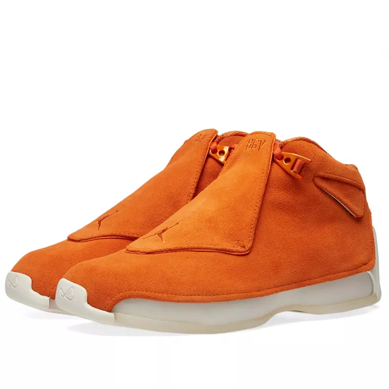 2018 Nike Air Jordan 18 XVIII Retro Campfire Orange Size 10. AA2494-801
