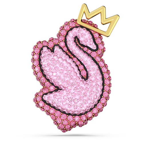 Женская брошь Swarovski Swan Pink с кристаллами Swarovski 5662243