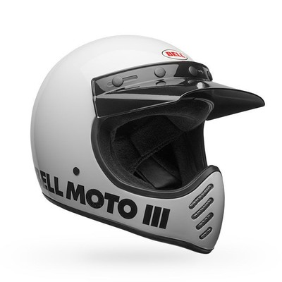 Bell Powersports 7152129 Moto 3 Classic Helmet XL White
