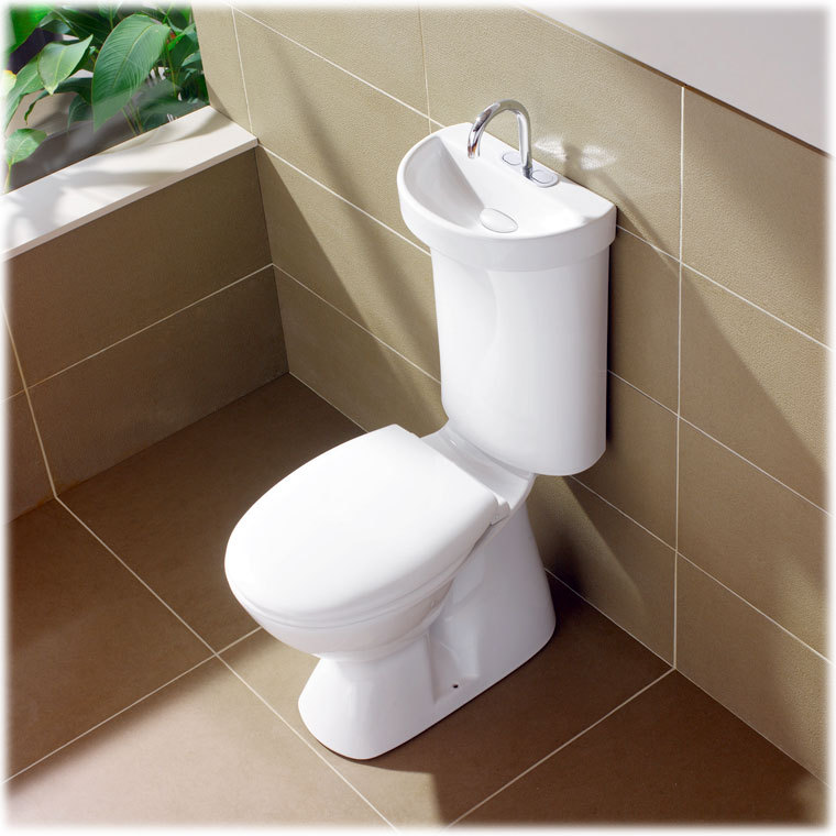Toilet with Integrated Hand Basin Used in Northwood, Hertfordshire
