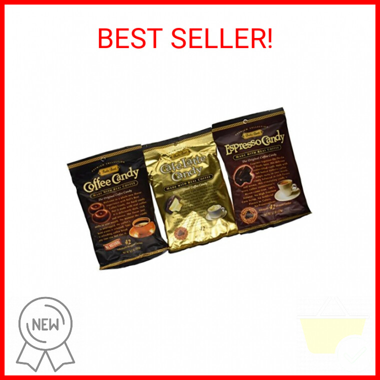 Bali's Best Coffee, Espresso and Latte Candy Three Pack, 5.3