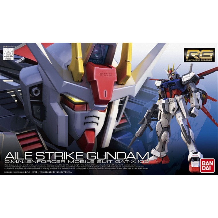 Bandai Gundam SEED Real Grade GAT-X105 Aile Strike Gundam Model Kit НОВЫЙ В НАЛИЧИИ НА СКЛАДЕ