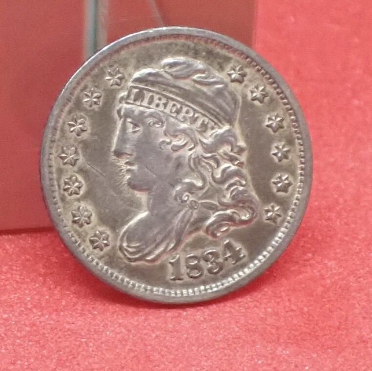 1834 XF/AU Capped Bust Half Dime