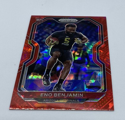 2020 Panini Prizm Red Cracked Ice Eno Benjamin Rookie RC Arizona Cardinals #324