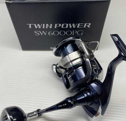 「美品」SHIMANO TWIN POWER SW 6000PG Shimano Twin Power SW Spinning Reel 21 6000PG NEW from Japan