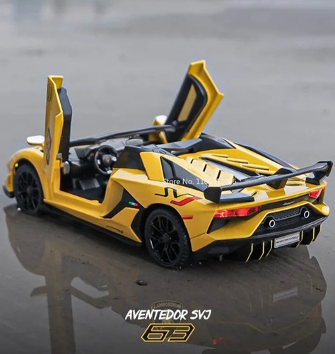 MR 1/43 ランボルギーニ Aventador SVJ #63 イエロー Lamborghini Aventador SVJ Roadster (Yellow #63) [MR