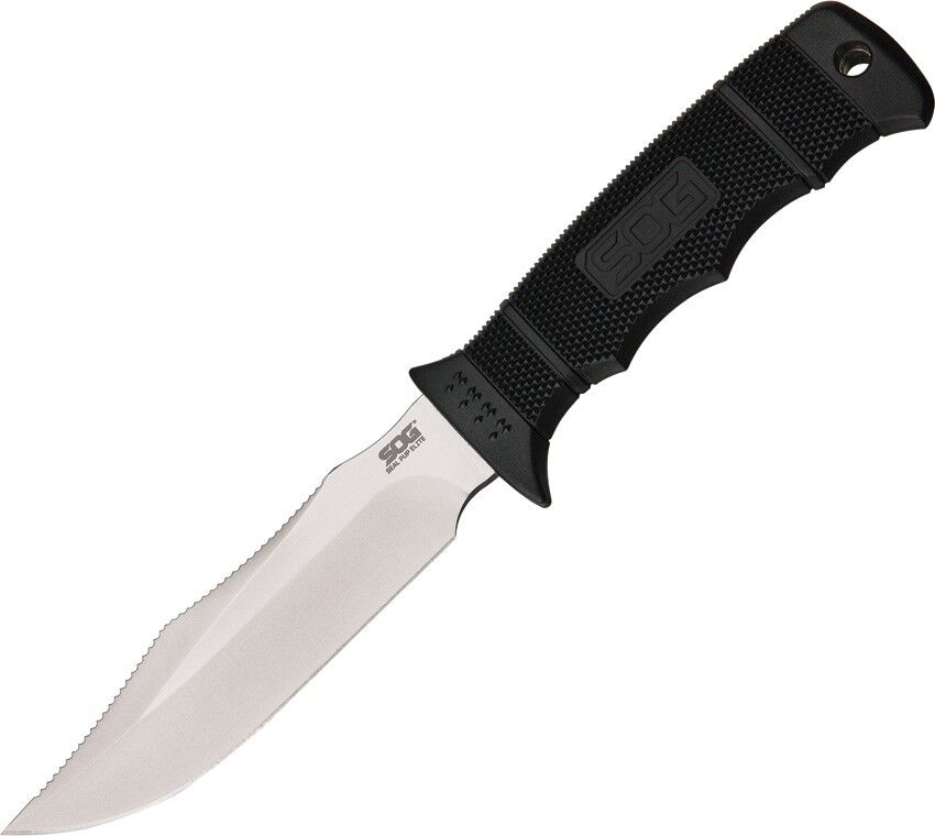 SOG SEAL Pup Elite Fixed Blade E37N-CP - Satin Polished 4.85