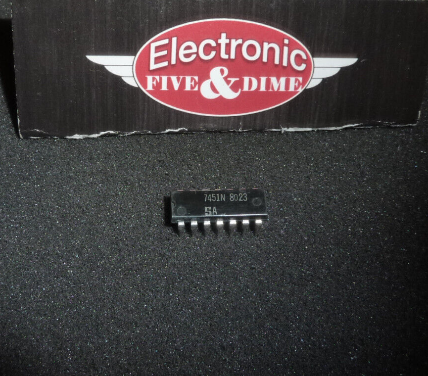 7451N SIGNETICS  AND-OR-Invert Gate 2-Func 4-Input PDIP14  IC