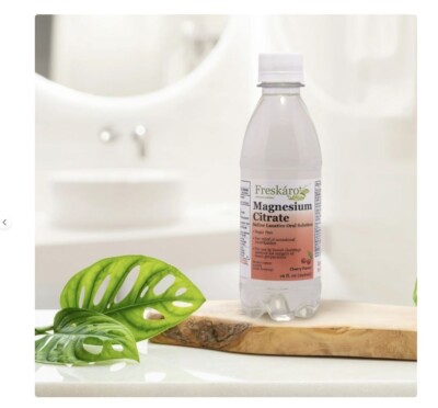 Freskaro Magnesium citrate saline laxative oral CHERRY 10 Fl Oz