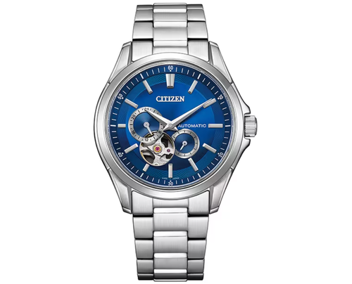 Pre-owned Citizen Np1010-78l  Collection Mechanical Open Heart Made In Japan