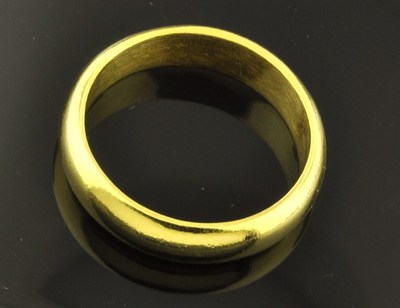 Pre-owned Luckyhhhjewelry 11.50 Grams 24k Yellow Gold Band Ring Custom Handmade In Usa 5 Mm Investment