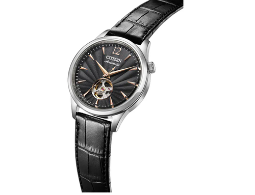 Pre-owned Citizen Nh9131-14e  Collection Mechanical Open Heart Japan Import