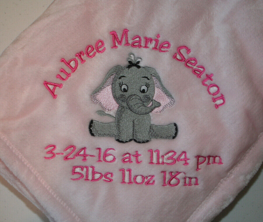 Tahoe Fleece Soft -elephant-girl Or Boy