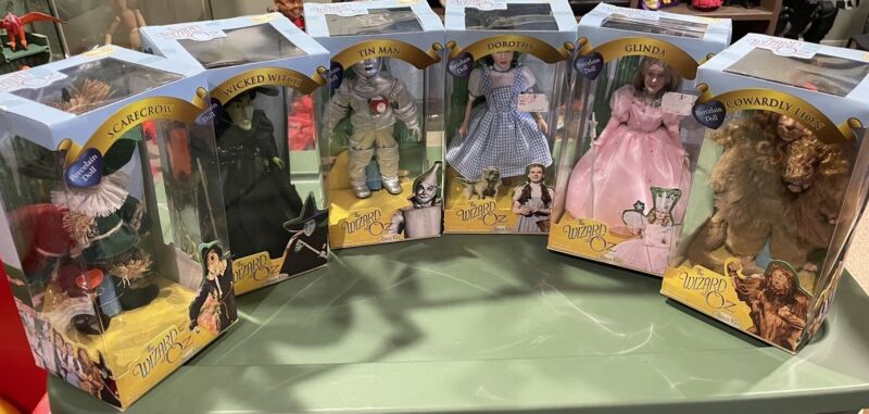 Brass Key The Wizard Of Oz Porcelain Dolls Complete Set-J