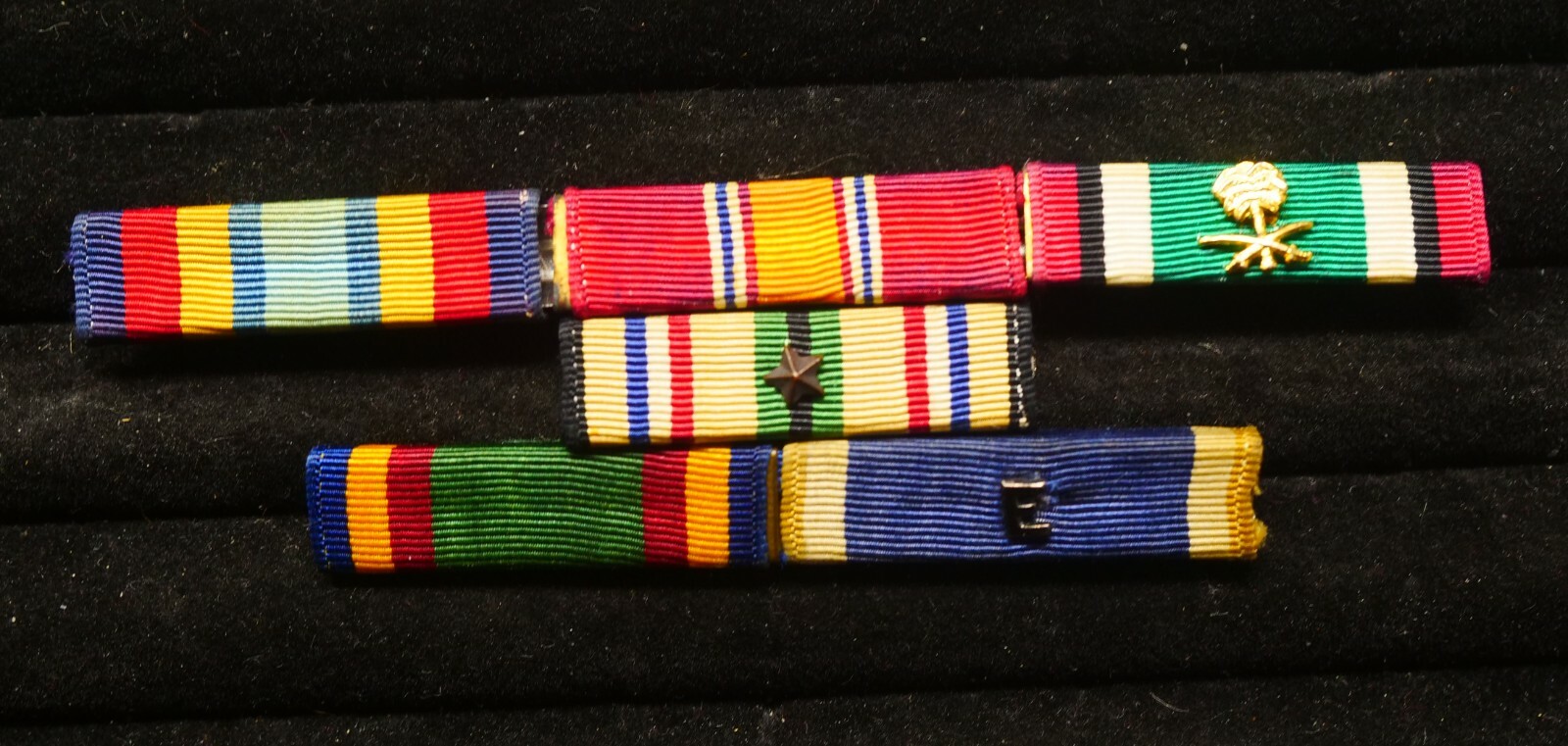 United States Navy Ribbon Lot of 6. Desert Storm Era. From Dallas Texas