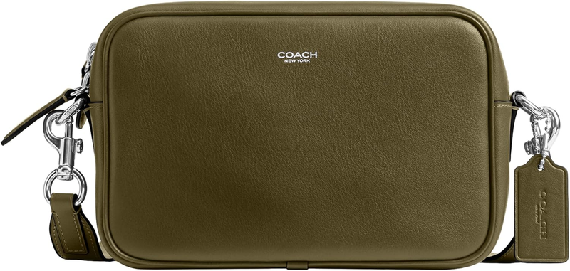 Coach Radio Camera Bag in Natural Full-Grain Leather